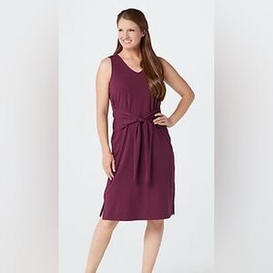 Belle by Kim Gravel Plum Knit Dress (M)
